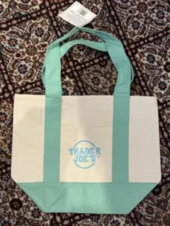 TRADER JOE'S トートバッグ アイボリー ミントグリーン