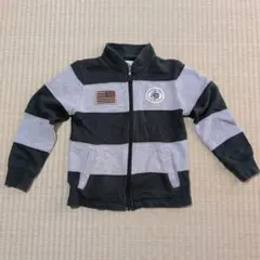 ストライプ ジッパー 薄手 ジャケット 110 J.PRESS グレー グリーン