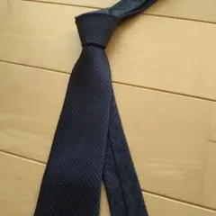 COMME CA ISM ネイビー 小紋柄 ネクタイ