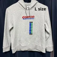 Costco ロゴ パーカー グレー　新品