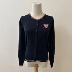新品！　イーストボーイ　スクールカーディガン　ネイビー　ハートロゴ