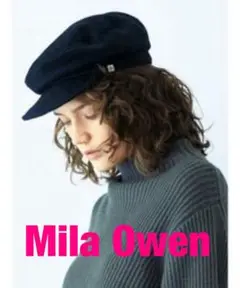 ミラオーウェン　Mila Owen キャスケット　ブラック　フリーサイズ
