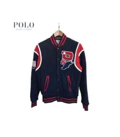 ★ ポロ　ラルフローレン　フリース　スタジャン ボアワッペン　刺繍　ロゴ