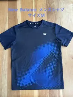 New Balance ニューバランス ネイビー メンズ半袖テニスシャツ