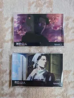 進撃の巨人 リヴァイ アクリルブロック2個セット