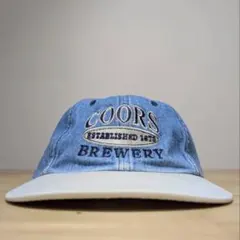 90s COORS BEER クアーズ ビール デニムキャップ 企業ロゴ