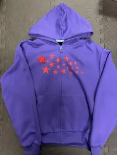 geek ジップパーカー紫