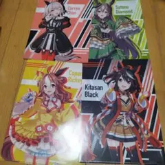 ウマ娘　キャラクタークリアファイル4枚セット
