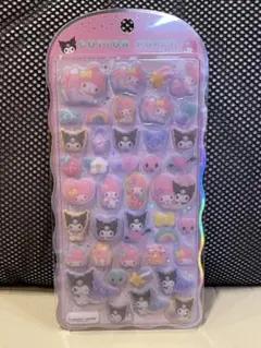 【正規品】コットンパフィシール サンリオ マイメロディ×クロミ