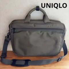 UNIQLO オールドユニクロ ビジネスバッグ カーキ　通勤 通学のサムネイル