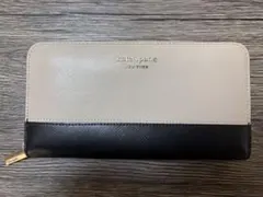 kate spade 長財布 ベージュ ブラック