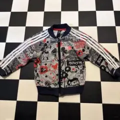 アディダス ディズニーコラボ ミッキーマウス柄 ジャケット 80