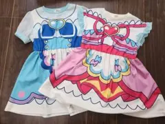 デリシャスパーティープリキュア　なりきりワンピース2着セット120cm
