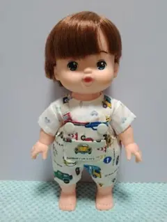 630番　あおくん服　半パンサロペット　半袖シャツ　メルちゃん服