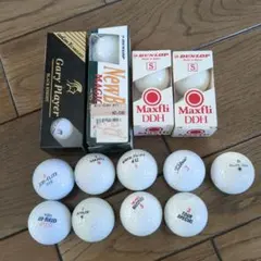 ゴルフボール新品10個と中古品9個