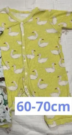 【美品】値下げ‼︎マーキーズ　オーシャンアンドグラウンド　ロンパース　長袖アヒル柄