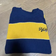 That’s life ネイビー/イエロー ニット