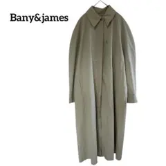 【Bany&james】ステンカラーコート グリーン 韓国製 ロング丈 薄手のサムネイル