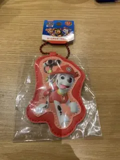 パウパトロール　ネームホルダーマスコット　マーシャル　キーチェーン　名札