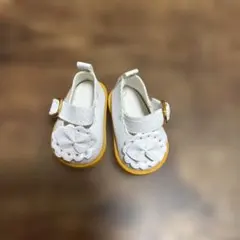 白いのリボン付きドールシューズ 約5cm