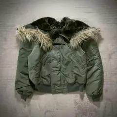 90's 米国製 ALPHA N-2B ファーフライトジャケット L