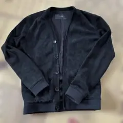 【定価20万】黒 カシミアスエード カーディガン　akmのサムネイル