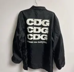 COMME des GARCONS コーチジャケット ロゴプリント ブラック