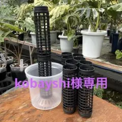 kobayshi様専用 透明鉢17㎝×1 黒ポール20㎝×10