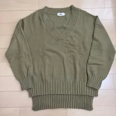 AZUL BY MOUSSY 長袖 Vネック ニット