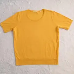 ドゥクラッセDoCLASSE XXL 半袖ニット サマーニットイエローのサムネイル