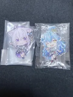 猫又おかゆ　ホロライブ　Bright parade ガチャ　アクスタ　雪花ラミィ