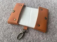 本革ポケットティッシュケース 【アンティークゴールド】