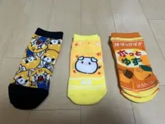 犬とフルーツデザインのソックス3足セット