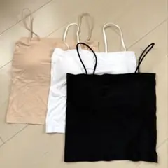 新品 3点セット ブラトップ カップ付き キャミソール インナーカップ付き