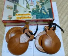 フラメンコ カスタネット 木製 　スペインで購入【未使用】