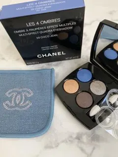 【白い巾着袋付】CHANEL アイシャドウパレット デニムブルー 白い巾着袋付】CHANEL アイシャドウパレット デニムブルー 白い巾着袋