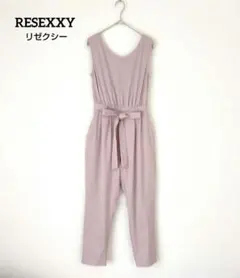 RESEXXY★大人可愛い★レース　くすみピンクのオールインワン