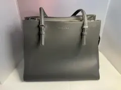 （中古）CHARLES & KEITH クラシックダブルハンドル トートバッグ