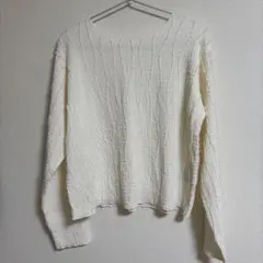 LOWRYS FARM アイボリー 長袖カットソー