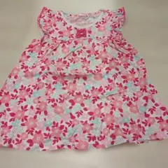 花柄フリル袖トップス