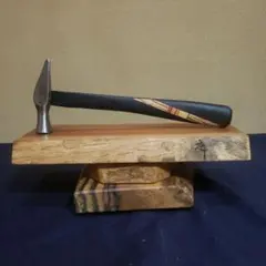 玄能　黒檀、欅挟み埋め木柄 玄能 黒檀、欅挟み埋め木柄 玄能用 黒檀柄 大 : 柴商