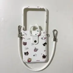 Motorola Razr 50 用 ケース 猫 ホワイト
