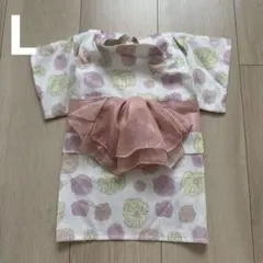 idog 犬服　浴衣　ポピー柄　Lサイズのサムネイル