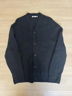 美品 UNIQLO U プレミアムラムリブVネックカーディガン 453031