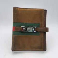 美品✨グッチ　手帳カバー　大きめ　シェリーライン 2025年最新】グッチ手帳カバーの人気アイテム - メルカリ