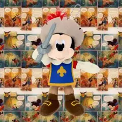 〖新品未使用〗☆ディズニー☆新発売☆ミッキー☆三銃士☆ぬいぐるみバッジ☆最安値☆