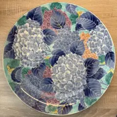 美品　有田焼　萬一郎作　大皿40cm