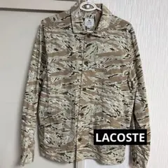 【LACOSTE LIVE】ミリタリーシャツ/総柄/カモ/ワニ/刺繍/ロゴ