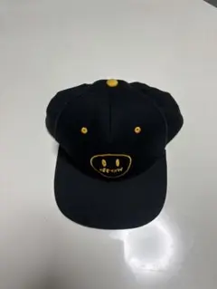drew スナップバックキャップ 黒/黄色