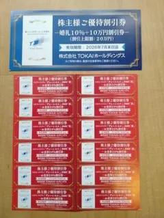 TOKAIホールディングス　レストラン　ヴォーシエル　お食事　割引券　株主優待